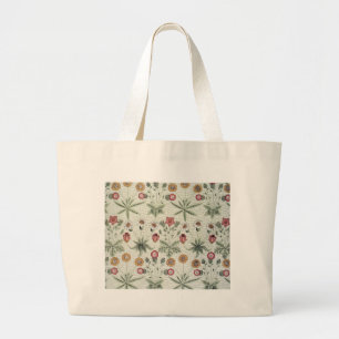 William Morris Daisy Floral Wallpaper Pattern Grote Tote Bag