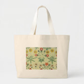 William Morris Daisy Floral Wallpaper Pattern Grote Tote Bag (Voorkant)