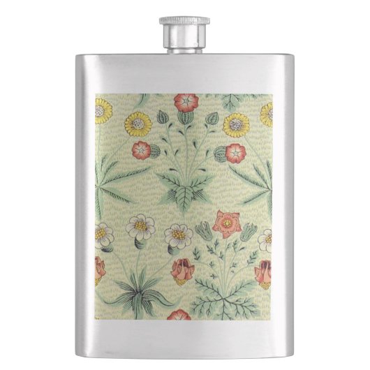 William Morris Daisy Floral Wallpaper Pattern Heupfles (Voorkant)