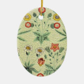 William Morris Daisy Floral Wallpaper Pattern Keramisch Ornament (Voorkant)
