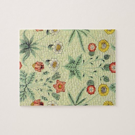 William Morris Daisy Floral Wallpaper Pattern Legpuzzel (Horizontaal)