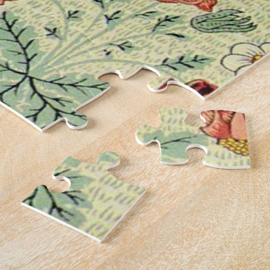 William Morris Daisy Floral Wallpaper Pattern Legpuzzel (Zijkant)