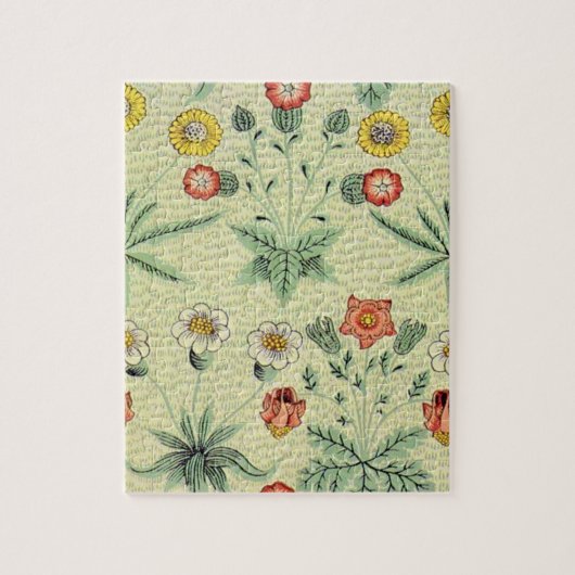 William Morris Daisy Floral Wallpaper Pattern Legpuzzel (Verticaal)