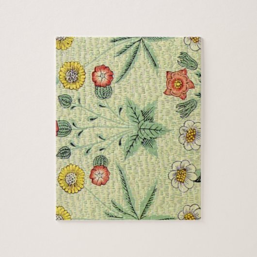 William Morris Daisy Floral Wallpaper Pattern Legpuzzel (Verticaal)