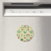 William Morris Daisy Floral Wallpaper Pattern Magneet (Insitu (Vaatwasser))