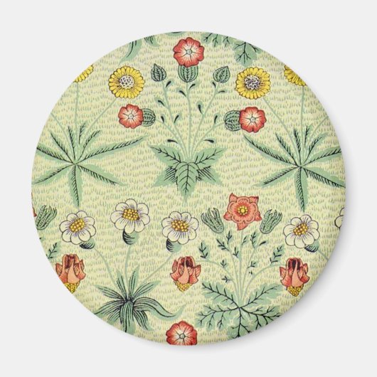 William Morris Daisy Floral Wallpaper Pattern Magneet (Voorkant)