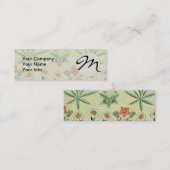 William Morris Daisy Floral Wallpaper Pattern Mini Visitekaartje (Voorkant / Achterkant)