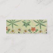 William Morris Daisy Floral Wallpaper Pattern Mini Visitekaartje (Achterkant)