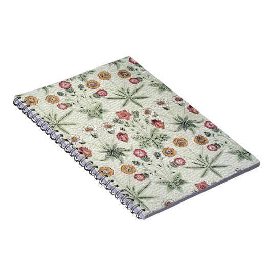 William Morris Daisy Floral Wallpaper Pattern Notitieboek (Rechterzijde)