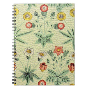 William Morris Daisy Floral Wallpaper Pattern Notitieboek