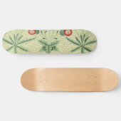 William Morris Daisy Floral Wallpaper Pattern Persoonlijk Skateboard (Horizontaal)