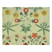 William Morris Daisy Floral Wallpaper Pattern Poster (Voorkant)