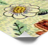 William Morris Daisy Floral Wallpaper Pattern Poster (Hoek)