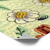 William Morris Daisy Floral Wallpaper Pattern Poster (Hoek)
