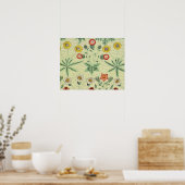 William Morris Daisy Floral Wallpaper Pattern Poster (Keuken)