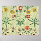 William Morris Daisy Floral Wallpaper Pattern Poster (Voorkant)