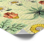 William Morris Daisy Floral Wallpaper Pattern Poster (Hoek)