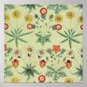 William Morris Daisy Floral Wallpaper Pattern Poster (Voorkant)