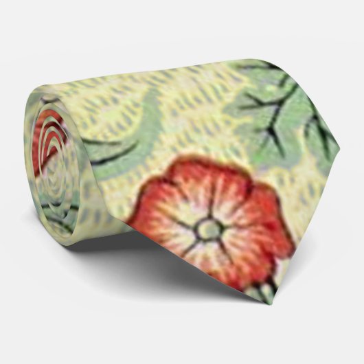 William Morris Daisy Floral Wallpaper Pattern Stropdas (Opgerold)