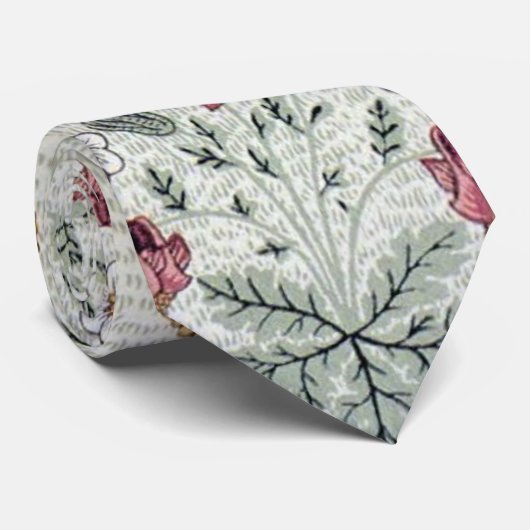 William Morris Daisy Floral Wallpaper Pattern Stropdas (Opgerold)