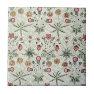 William Morris Daisy Floral Wallpaper Pattern Tegeltje