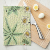 William Morris Daisy Floral Wallpaper Pattern Theedoek (Quarter Fold)