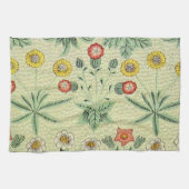 William Morris Daisy Floral Wallpaper Pattern Theedoek (Horizontaal)
