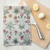 William Morris Daisy Floral Wallpaper Pattern Theedoek (Quarter Fold)