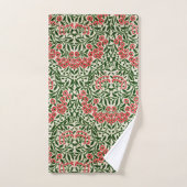 William Morris  Daisy Flowers Pink Green Bad Handdoek (Handdoek)