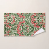 William Morris  Daisy Flowers Pink Green Bad Handdoek (Handdoek)