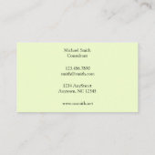 William Morris Daisy Pattern Visitekaartje (Achterkant)