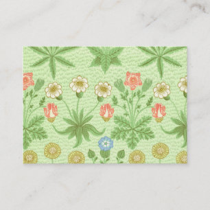 William Morris Daisy Pattern Visitekaartje