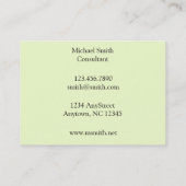 William Morris Daisy Pattern Visitekaartje (Achterkant)