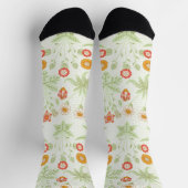 William Morris Daisy Vintage Botanisch Patroon Sokken (Top)