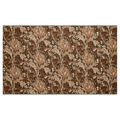 William Morris Damask, Brown & Beige Stof (Fat Quarter)