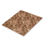 William Morris Damask, Brown & Beige Tegeltje (Zijkant)