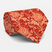 William Morris Damask, Deep Sinaasappel Stropdas (Opgerold)