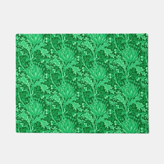 William Morris Damask, Emerald Green Deurmat (Voorkant)