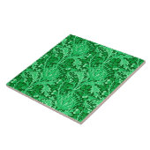 William Morris Damask, Emerald Green Tegeltje (Zijkant)