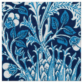 William Morris Damask, Navy & White Stof (Close Up)