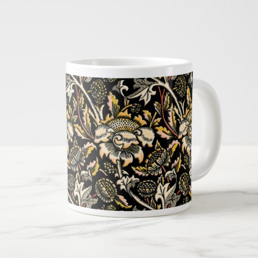 William Morris dark florale arabesque Grote Koffiekop (Voorkant rechts)