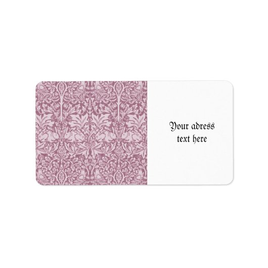 William Morris, de aardbeiendief, gevernieuwd, kun Etiket (Voorkant)