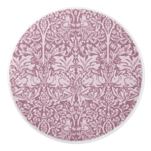 William Morris, de aardbeiendief, gevernieuwd, kun Keramische Knop (Voorkant)