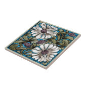 William * Morris De Morgan Sprig of Flowers White Tegeltje (Zijkant)