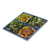 William * Morris De Morgan Twee Gele Bloemen | Tegeltje (Zijkant)