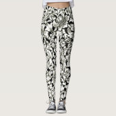  William Morris Decoratief Textielpatroon Leggings (Voorkant)