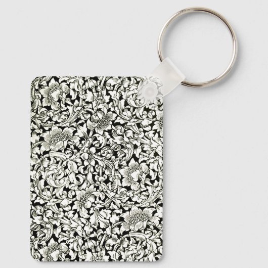  William Morris Decoratief Textielpatroon Sleutelhanger (Achterkant)