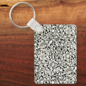  William Morris Decoratief Textielpatroon Sleutelhanger (Voorkant)