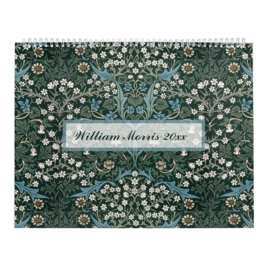 William Morris decoratieve kunst aangepast jaar  Kalender (Hoes)