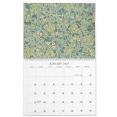 William Morris decoratieve kunst aangepast jaar  Kalender (Jan 2027)